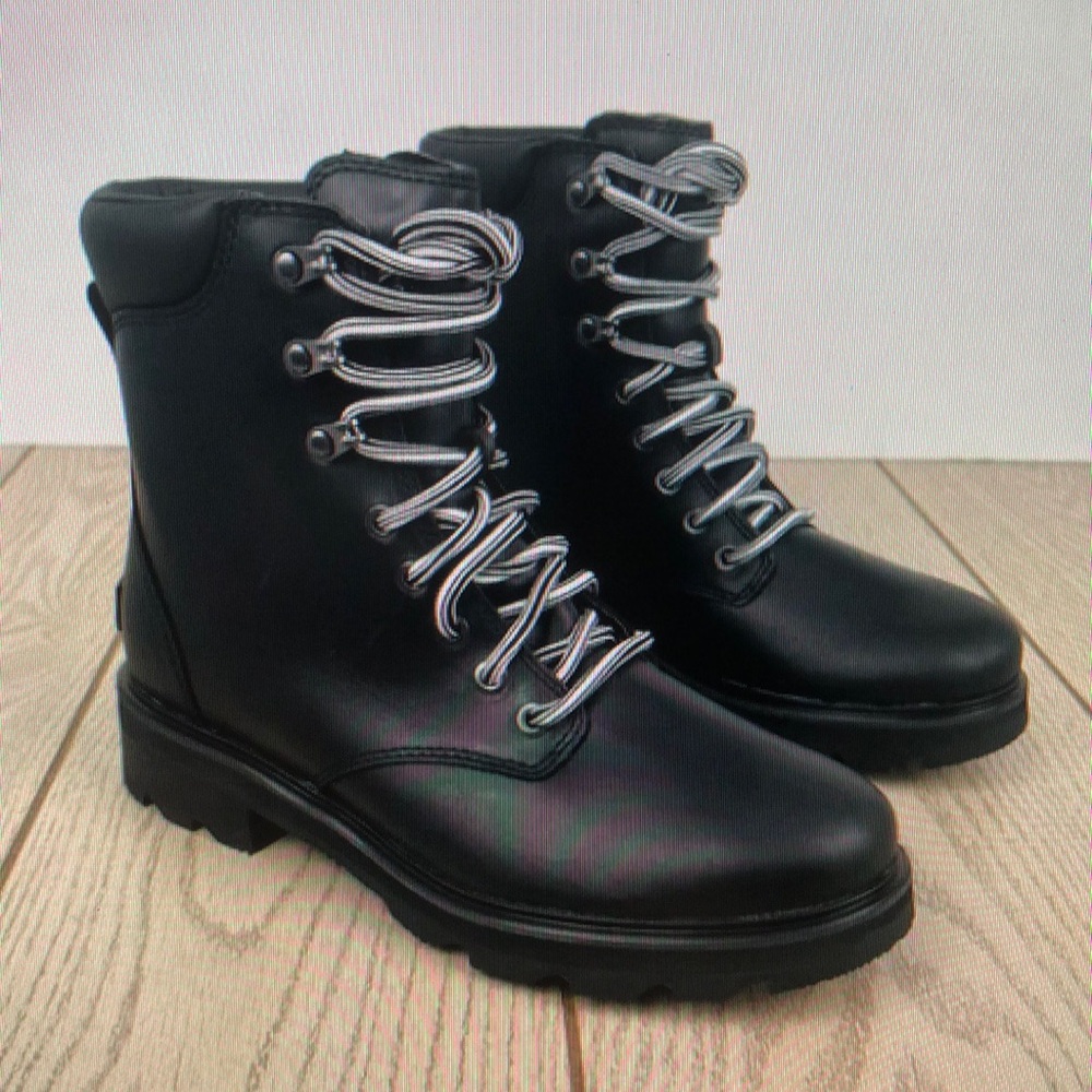 Black Leather Women's Boots